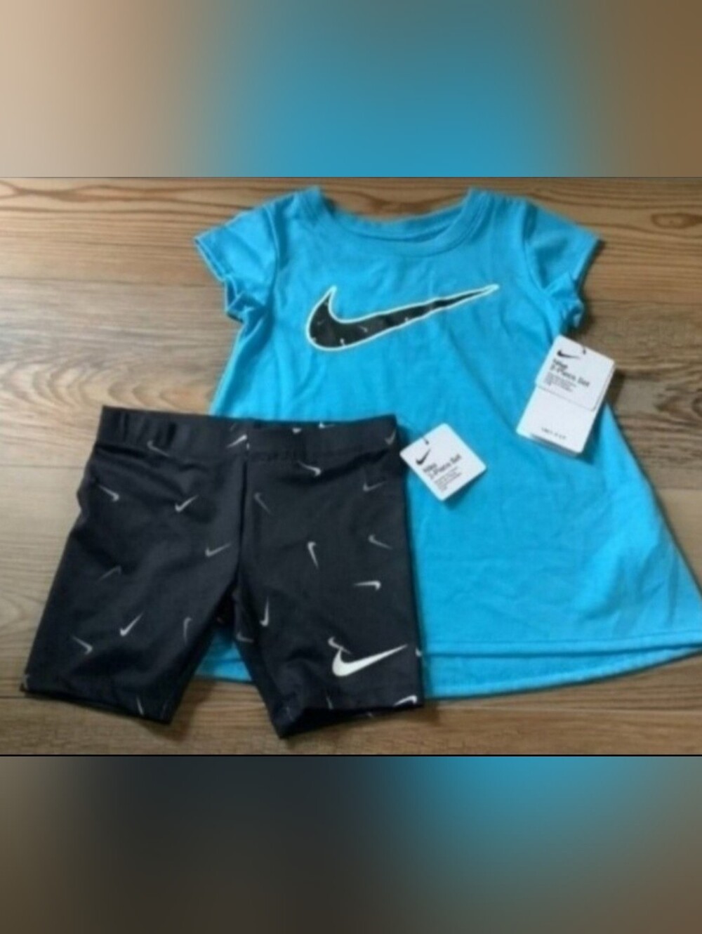 Nike Girls Top & Bike Shorts Set Size 5(NWT)~PRICE IS FIRM~